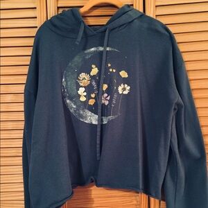 Blue Sweatshirt with Hood